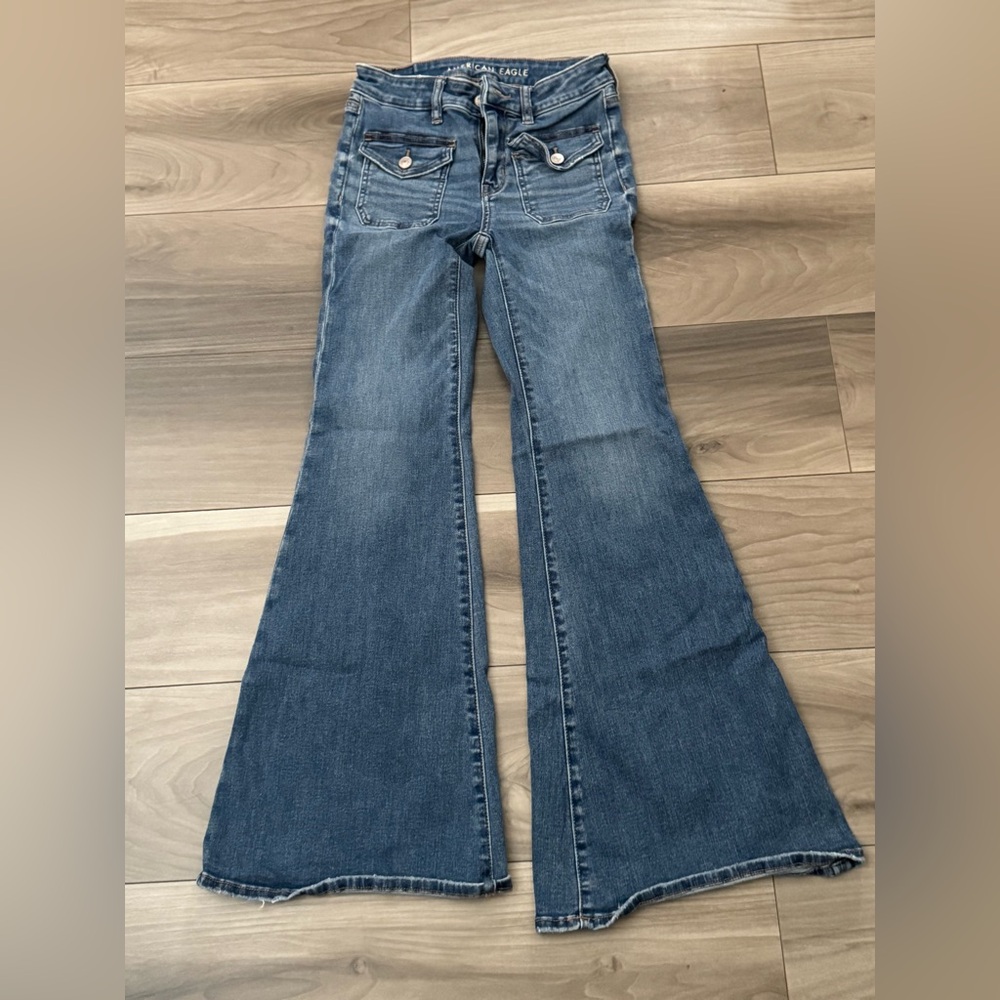 American Eagle Outfitters Blue Flare Jeans